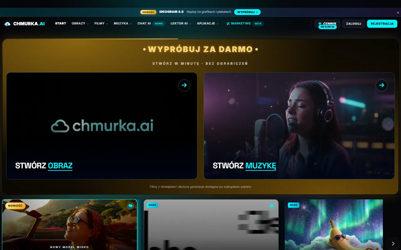 Strona Chmurka.ai